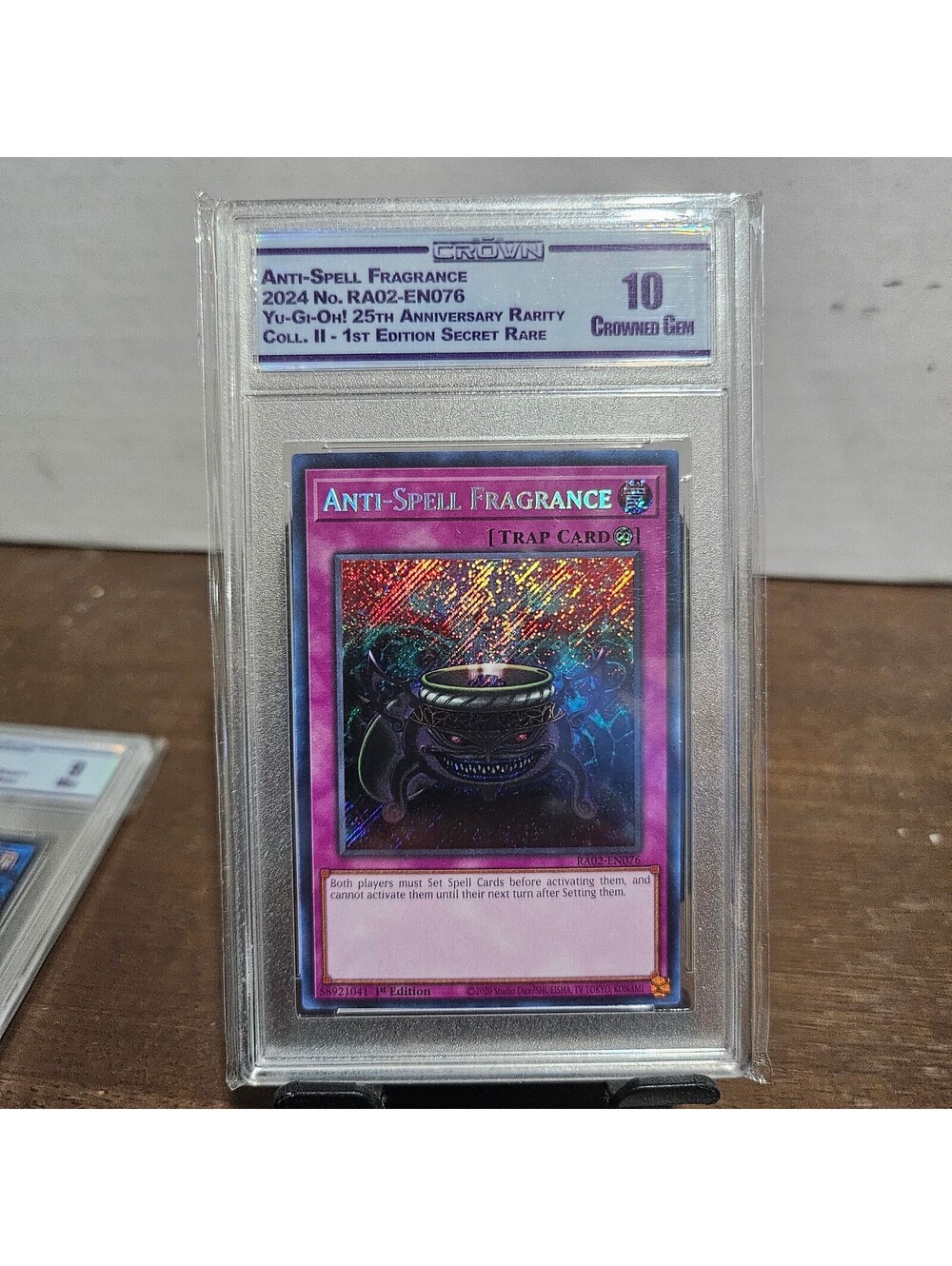 2024 Anti-Spell Fragrance Yu-Gi-Oh! 1st Edition Secret Rare Card - Graded 10